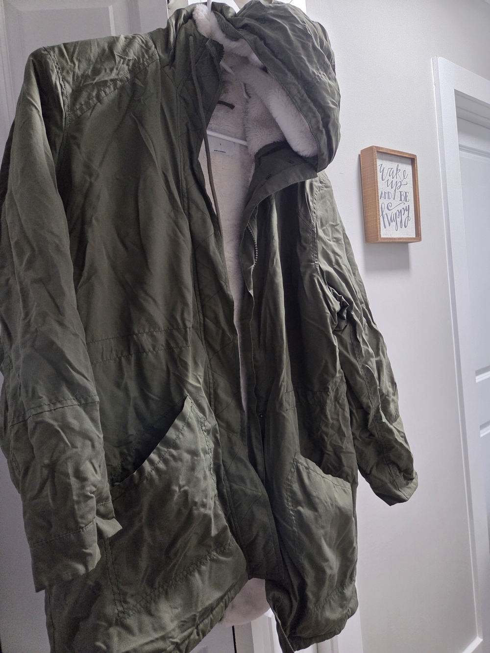Old Navy Olive Green Military-Style Parka Jacket